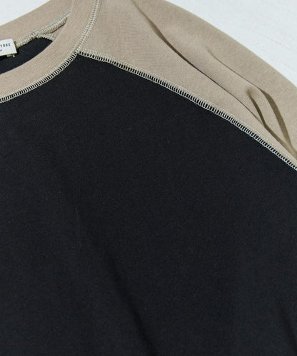 美國棉拼色長袖T恤