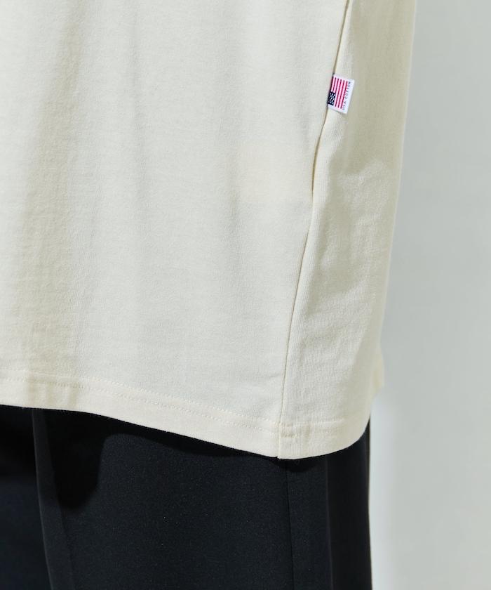 美國棉拼色長袖T恤