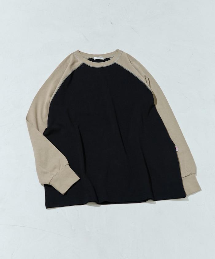 美國棉拼色長袖T恤