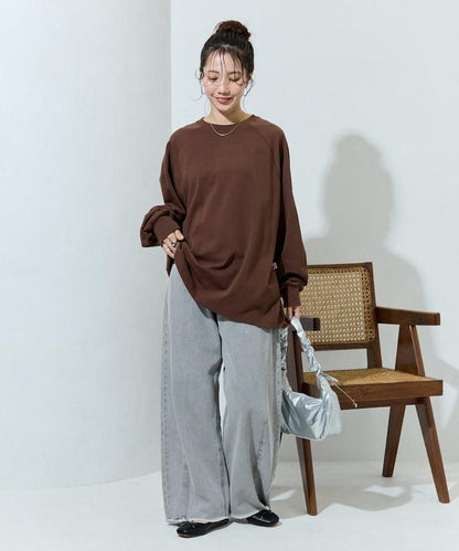 美國棉拼色長袖T恤