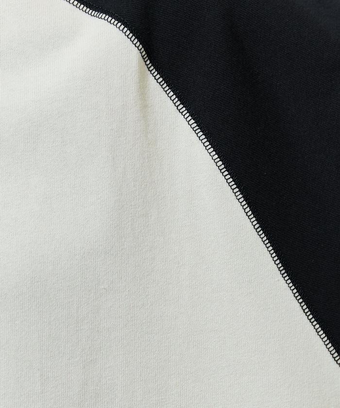 美國棉拼色長袖T恤