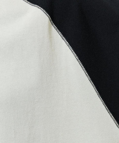 美國棉拼色長袖T恤