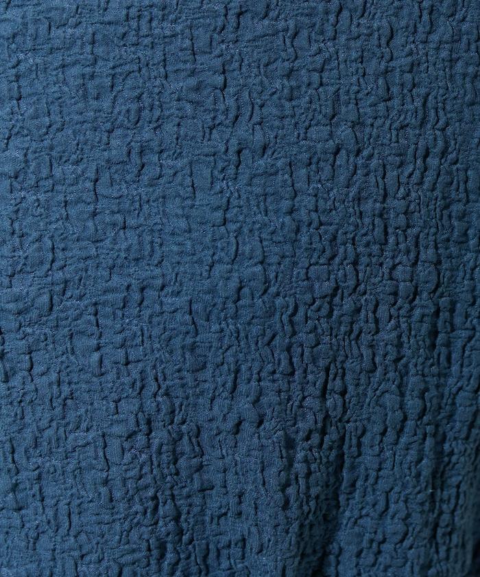 剪裁褶皺波點荷葉邊設計長袖T恤