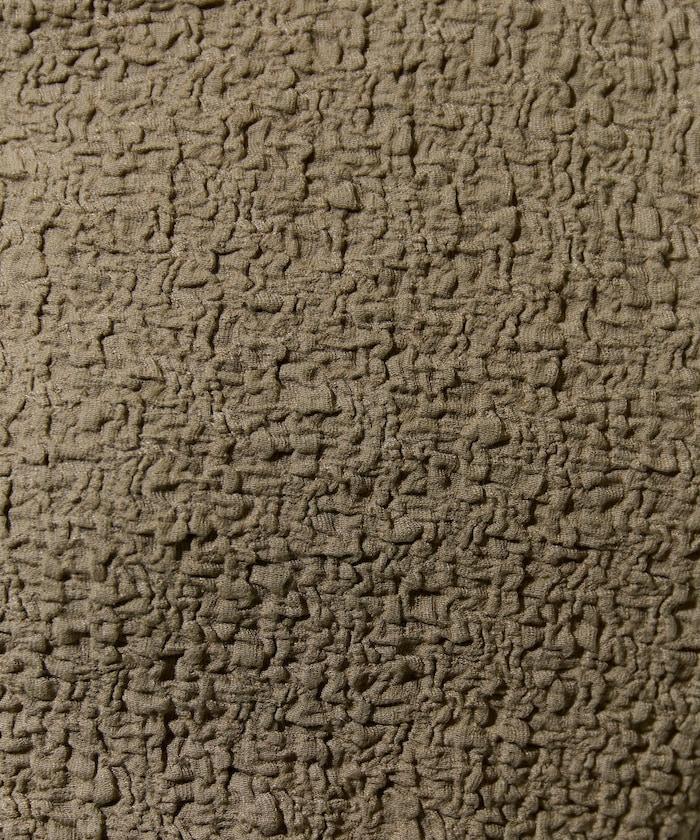 剪裁褶皺波點荷葉邊設計長袖T恤