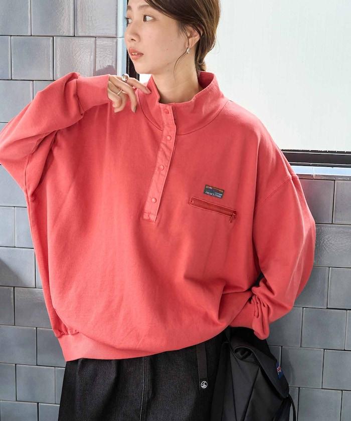 FREAK'S STORE OUTDOORS 仿舊工藝按扣套頭衫