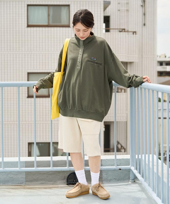 FREAK'S STORE OUTDOORS 仿舊工藝按扣套頭衫