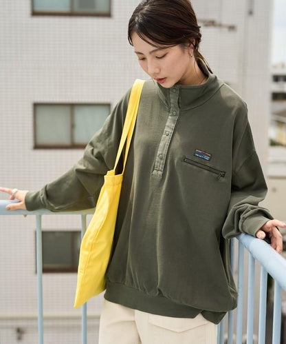 FREAK'S STORE OUTDOORS 仿舊工藝按扣套頭衫