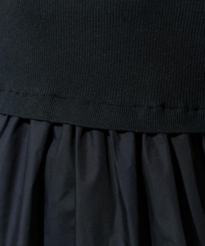 ニット ドッキング ペプラム プルオーバー【限定展開】