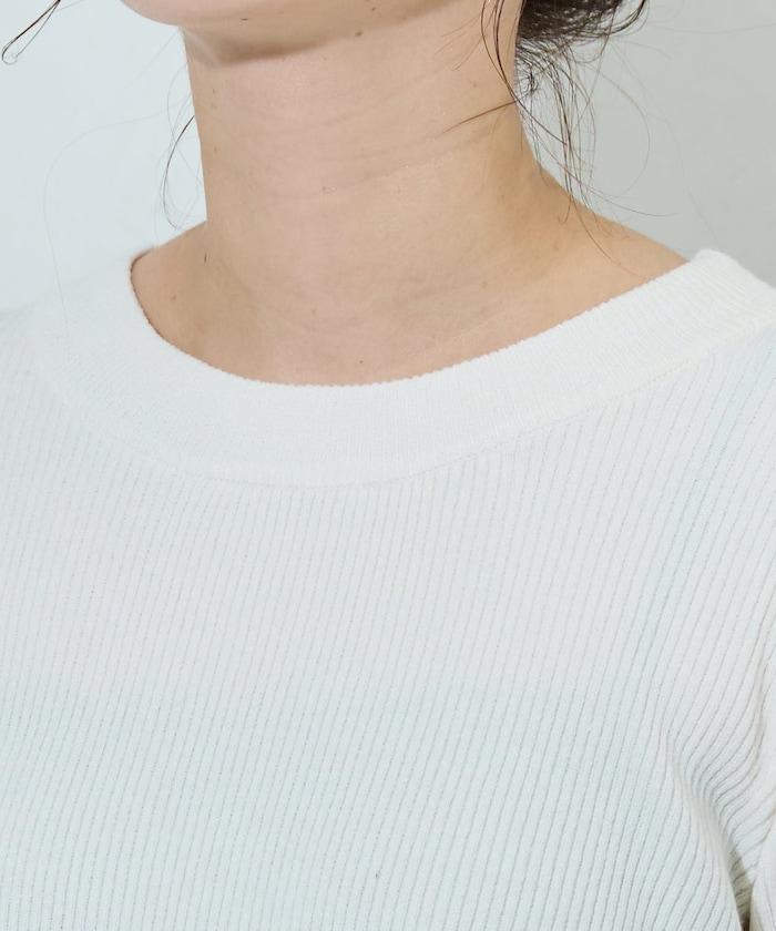 ニット ドッキング ペプラム プルオーバー【限定展開】