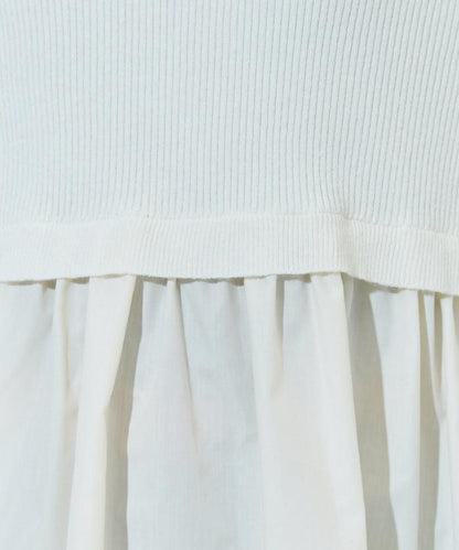 ニット ドッキング ペプラム プルオーバー【限定展開】