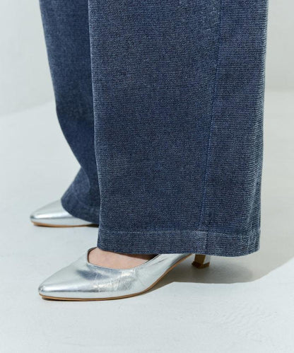 雪尼爾牛仔微絨休閒褲