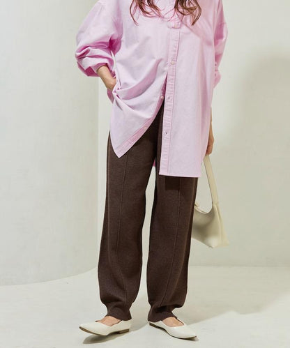 彈力針織休閒褲