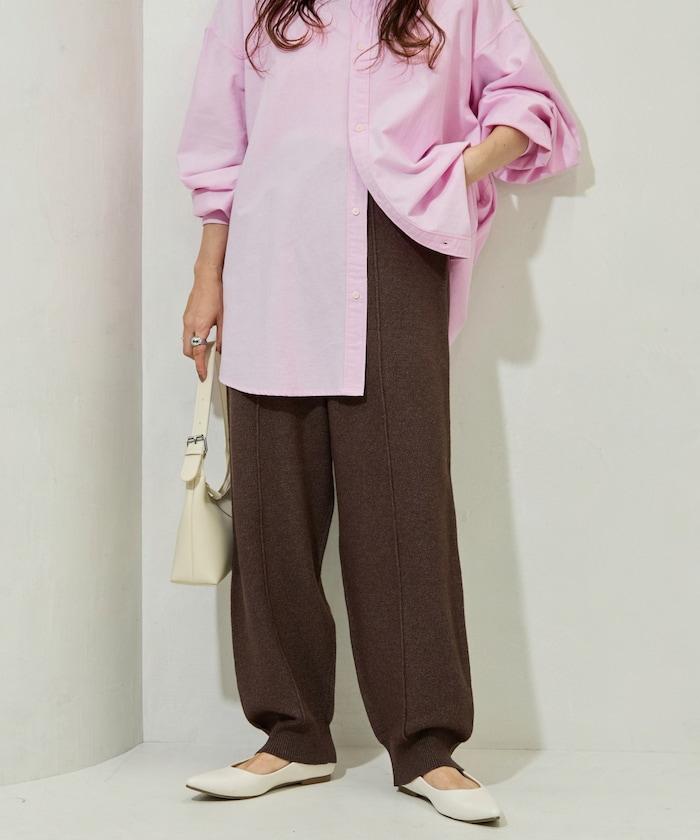 彈力針織休閒褲