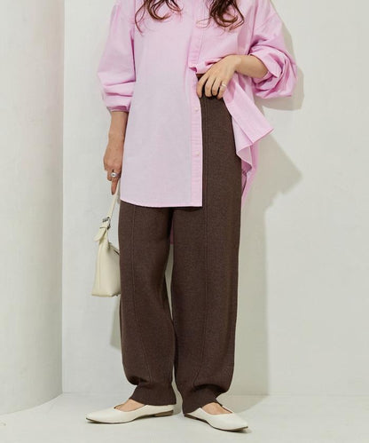 彈力針織休閒褲