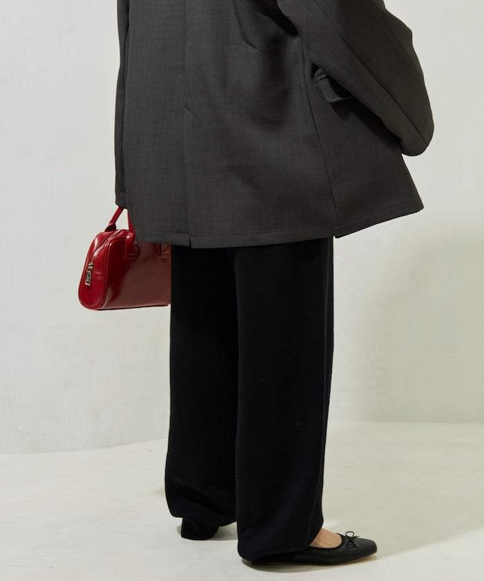 彈力針織休閒褲