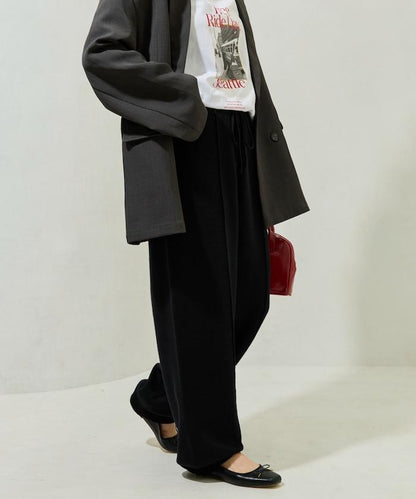 彈力針織休閒褲