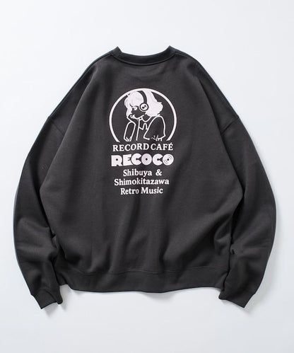 RECOCO×FREAK'S STORE/レココ 特別款寬鬆版型背部印花圓領衛衣【限量】
