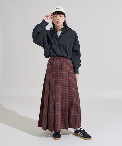 格紋百褶裙