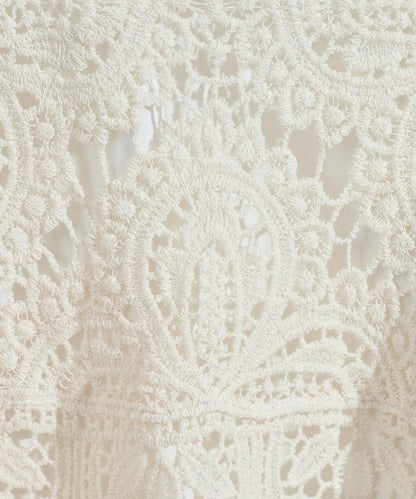 蕾絲背心套裝 長袖