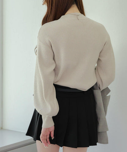 亮片羅紋針織衫