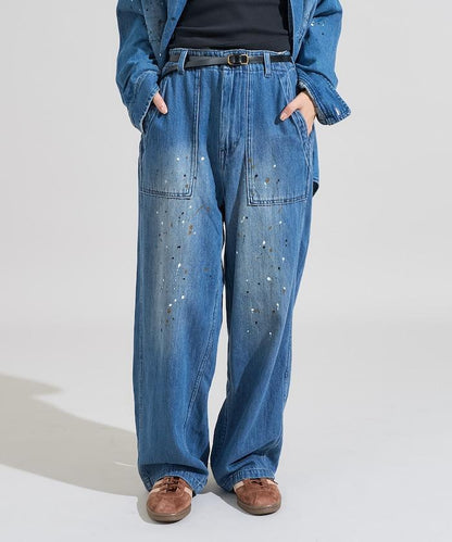 塗鴉工藝工裝褲＜可搭配套裝＞