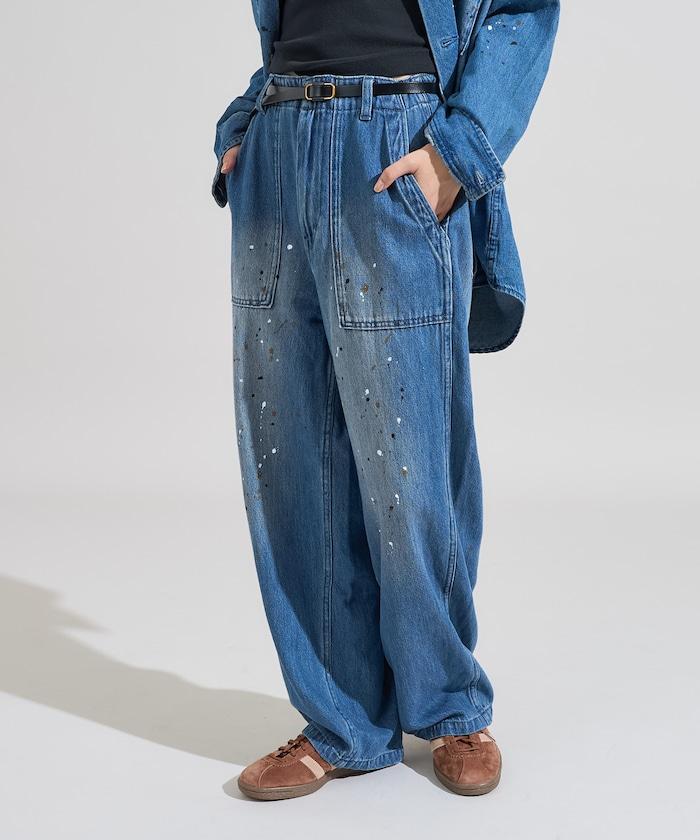 塗鴉工藝工裝褲＜可搭配套裝＞