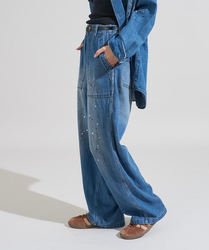 塗鴉工藝工裝褲＜可搭配套裝＞