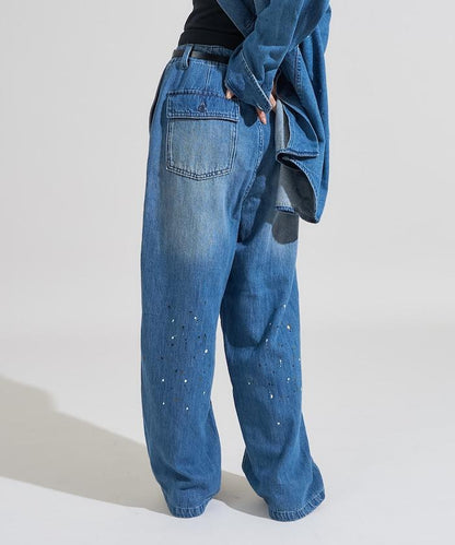 塗鴉工藝工裝褲＜可搭配套裝＞