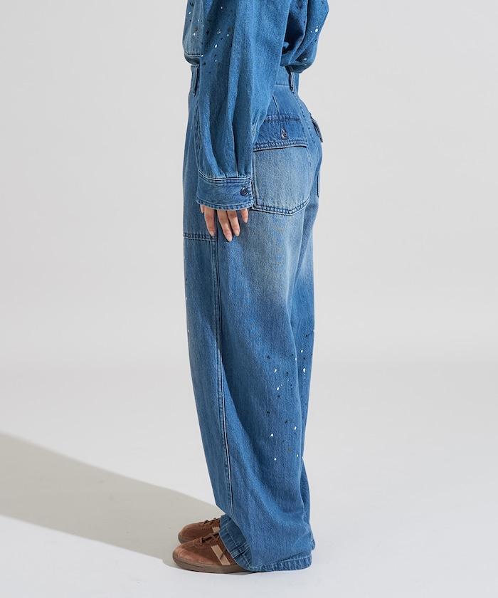 塗鴉工藝工裝褲＜可搭配套裝＞