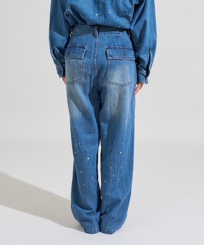 塗鴉工藝工裝褲＜可搭配套裝＞