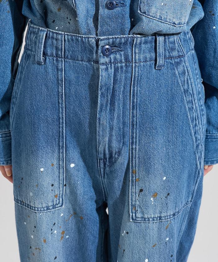 塗鴉工藝工裝褲＜可搭配套裝＞