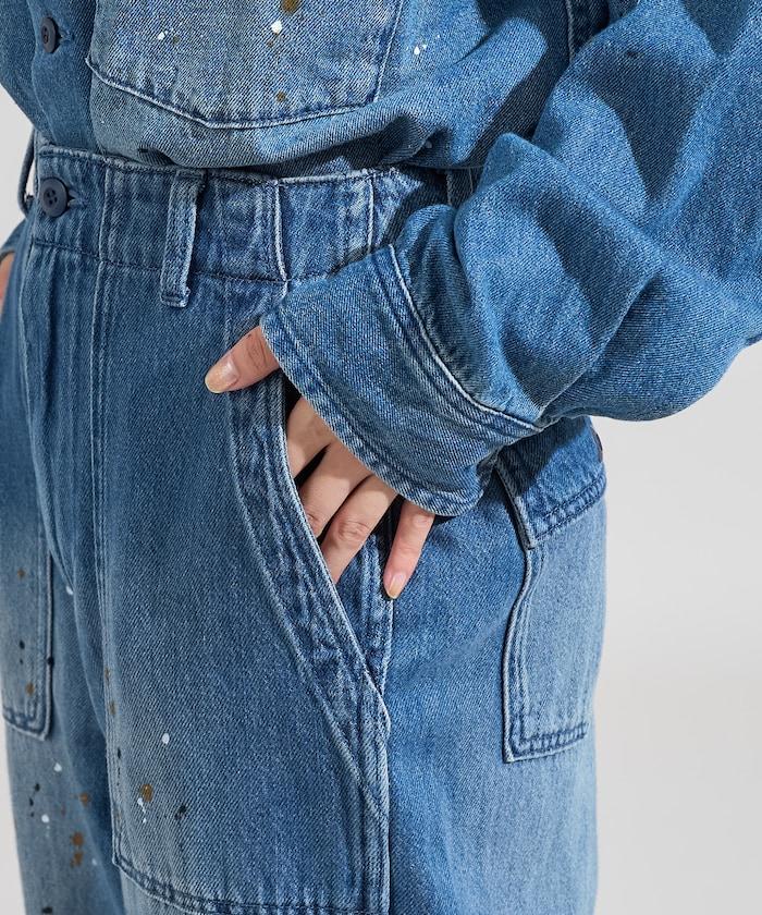 塗鴉工藝工裝褲＜可搭配套裝＞