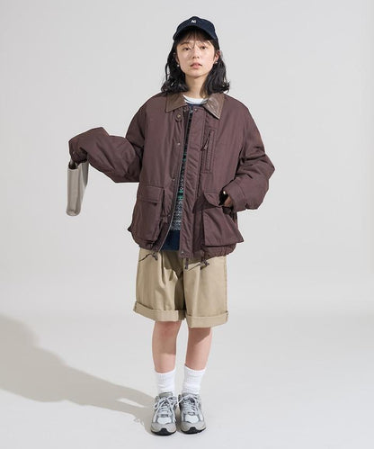 棉尼龍短款夾克