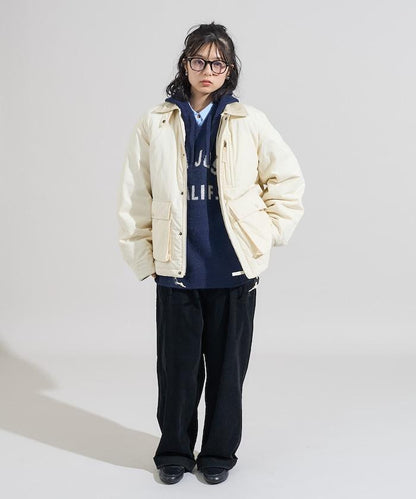 棉尼龍短款夾克