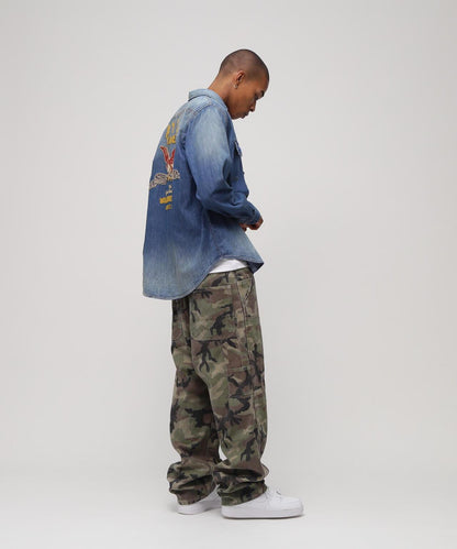 EMB DENIM SHIRT ”HAYDEN VALLEY” 牛仔襯衫