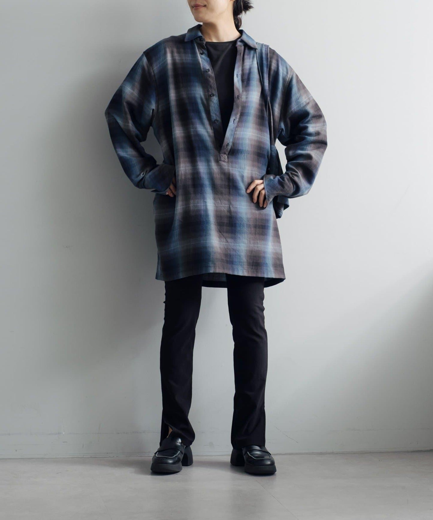 羅紋開叉針織褲