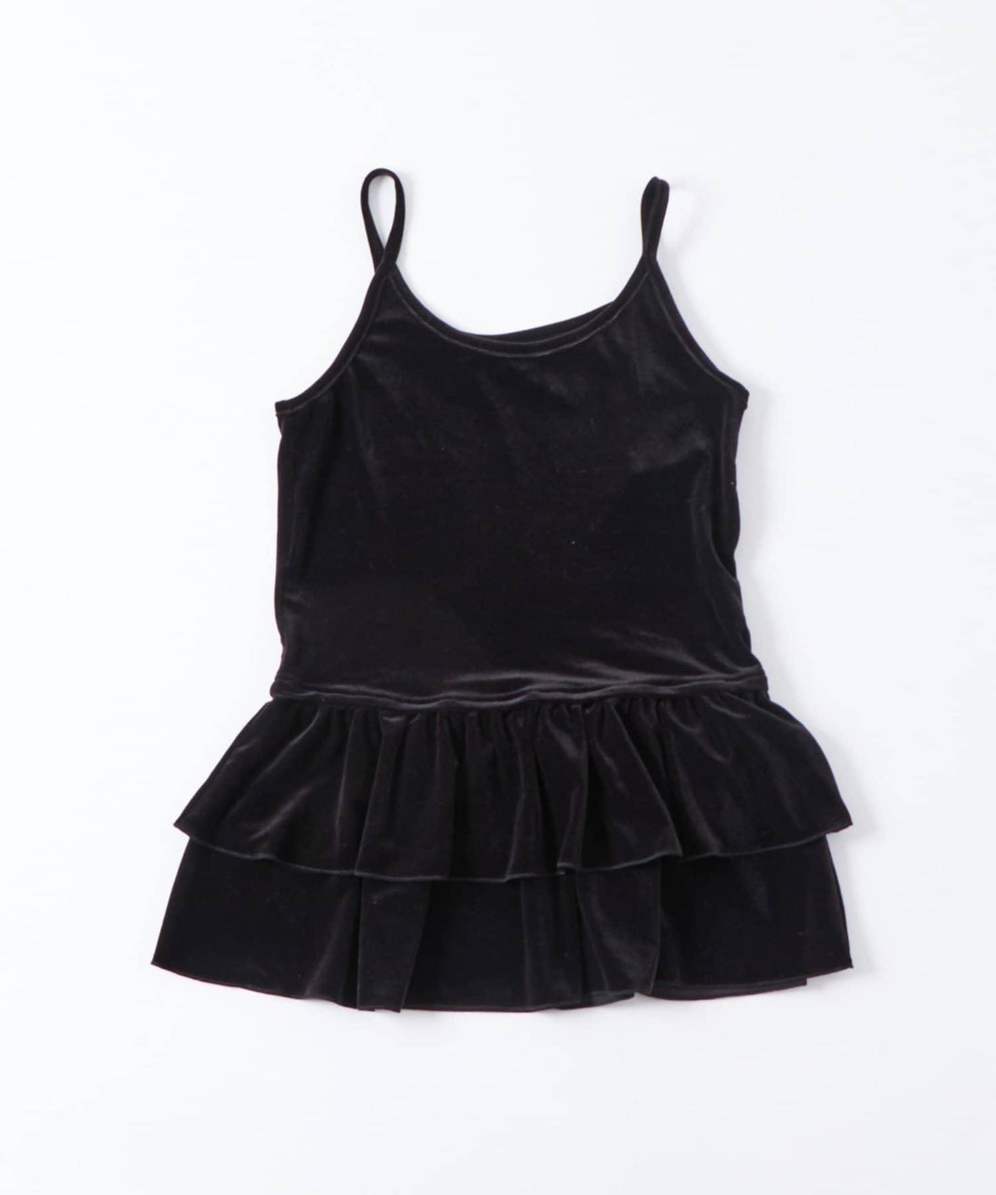 【WHO'S WHO gallery】天鵝絨荷葉邊長款上衣