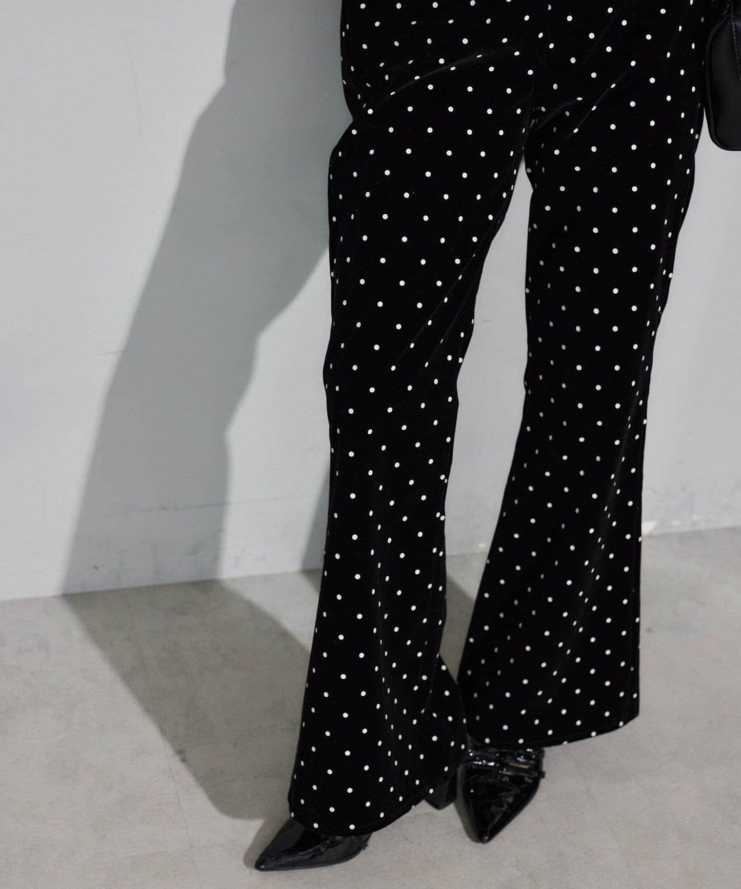 【Seemi.】天鵝絨波點長褲