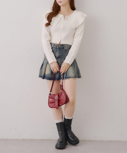 顯瘦顯華麗【RMAF】大翻領拉鍊開衫