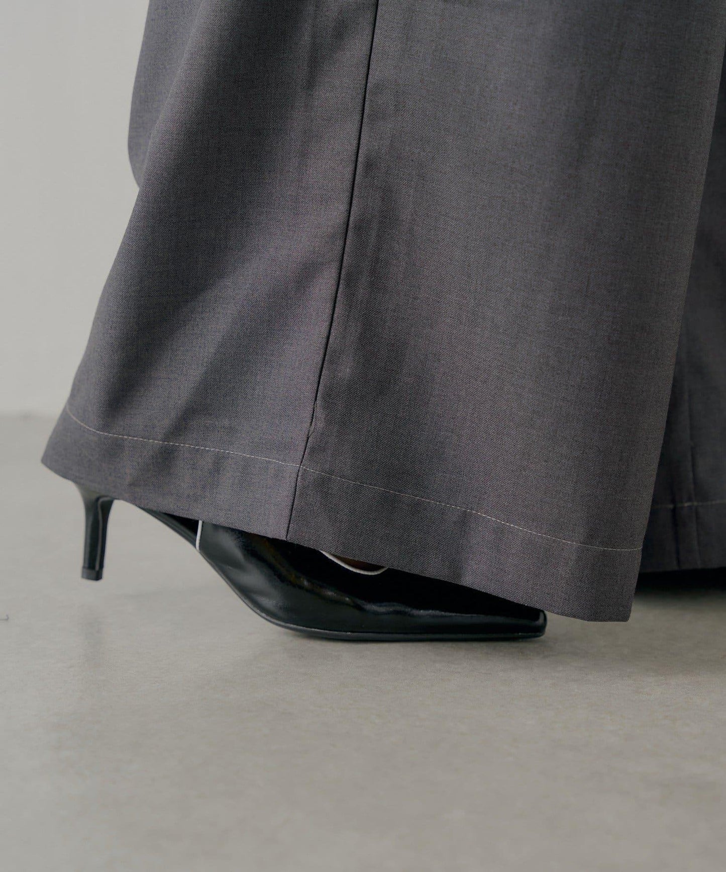 【SALON by Chico】可拆卸荷葉邊寬鬆休閒褲