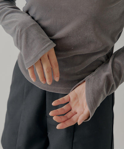 【Chico】荷葉邊吊帶+天鵝絨上衣套裝