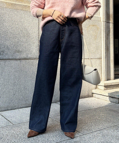 硬挺褶皺牛仔褲