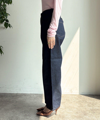 硬挺褶皺牛仔褲