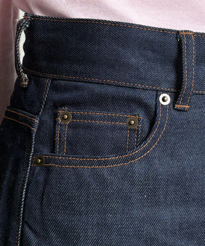 硬挺褶皺牛仔褲