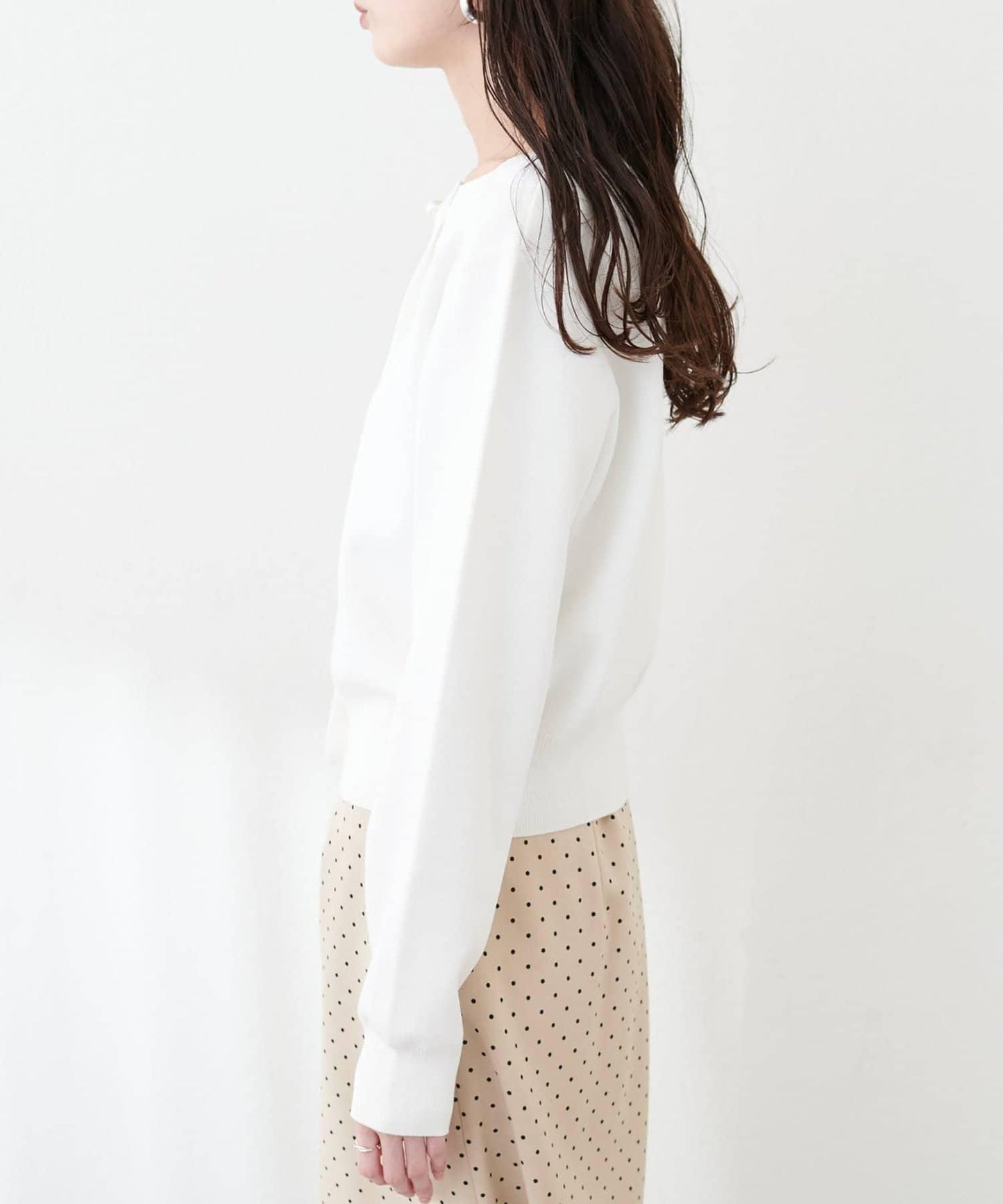 珍珠紐釦針織開衫