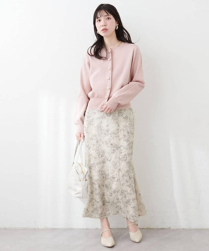 珍珠紐釦針織開衫