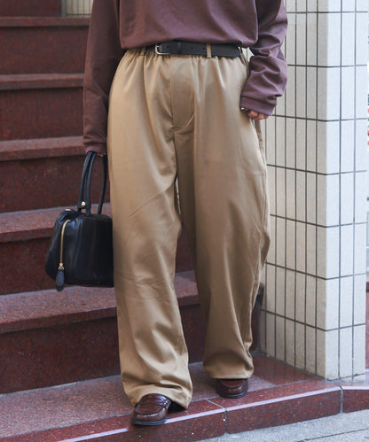 【GEVACO】抽繩休閒西裝褲