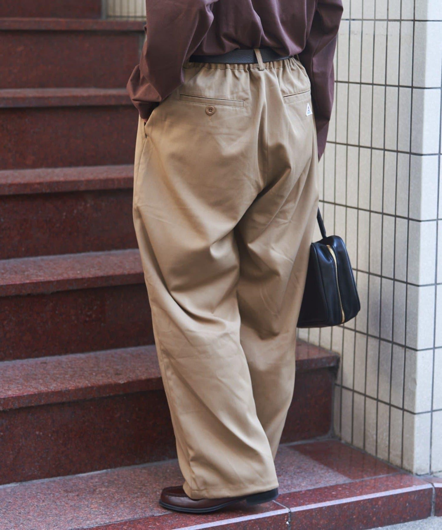 【GEVACO】抽繩休閒西裝褲