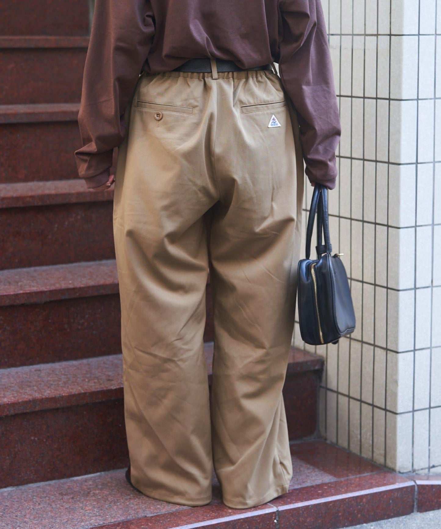 【GEVACO】抽繩休閒西裝褲