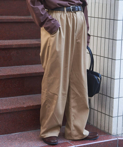 【GEVACO】抽繩休閒西裝褲